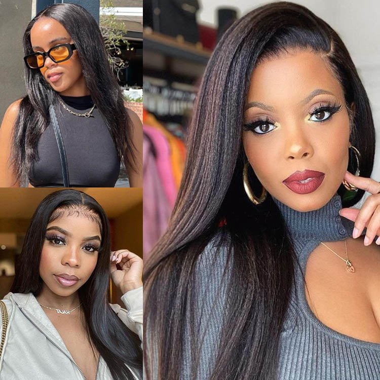 13x4 Full Frontal Lace Straight Human Hair Wig - Superlovehair