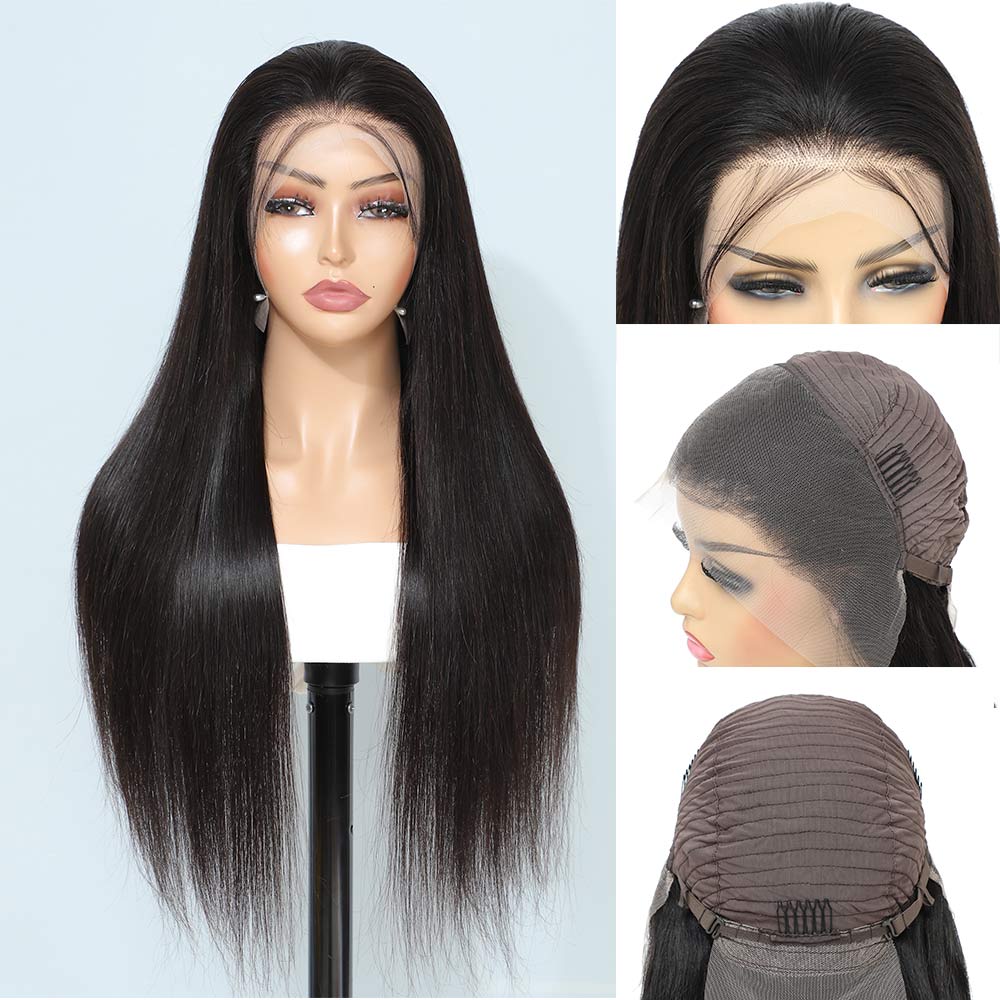 13x4 Lace Front Brazilian Straight Wigs Remy Hair - Superlovehair