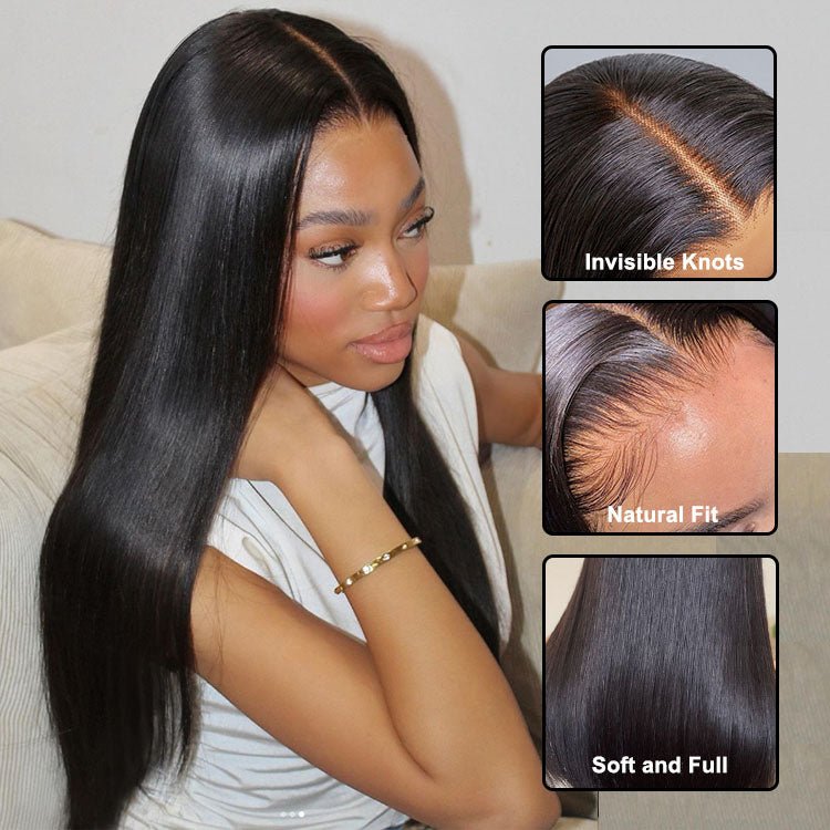 13x4 Lace Front Brazilian Straight Wigs Remy Hair - Superlovehair
