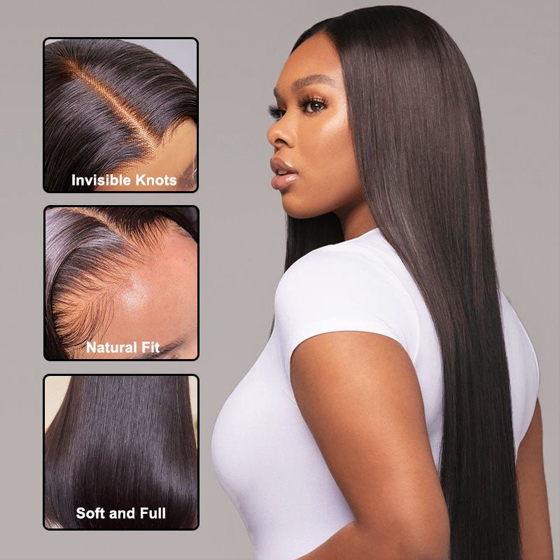 13x4 Lace Front Mongolian Straight Wig With Baby Hair - Superlovehair