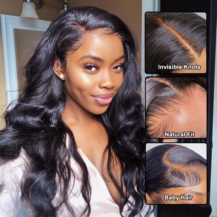 13X4 Lace Frontal Body Wave Wig Human Hair - Superlovehair