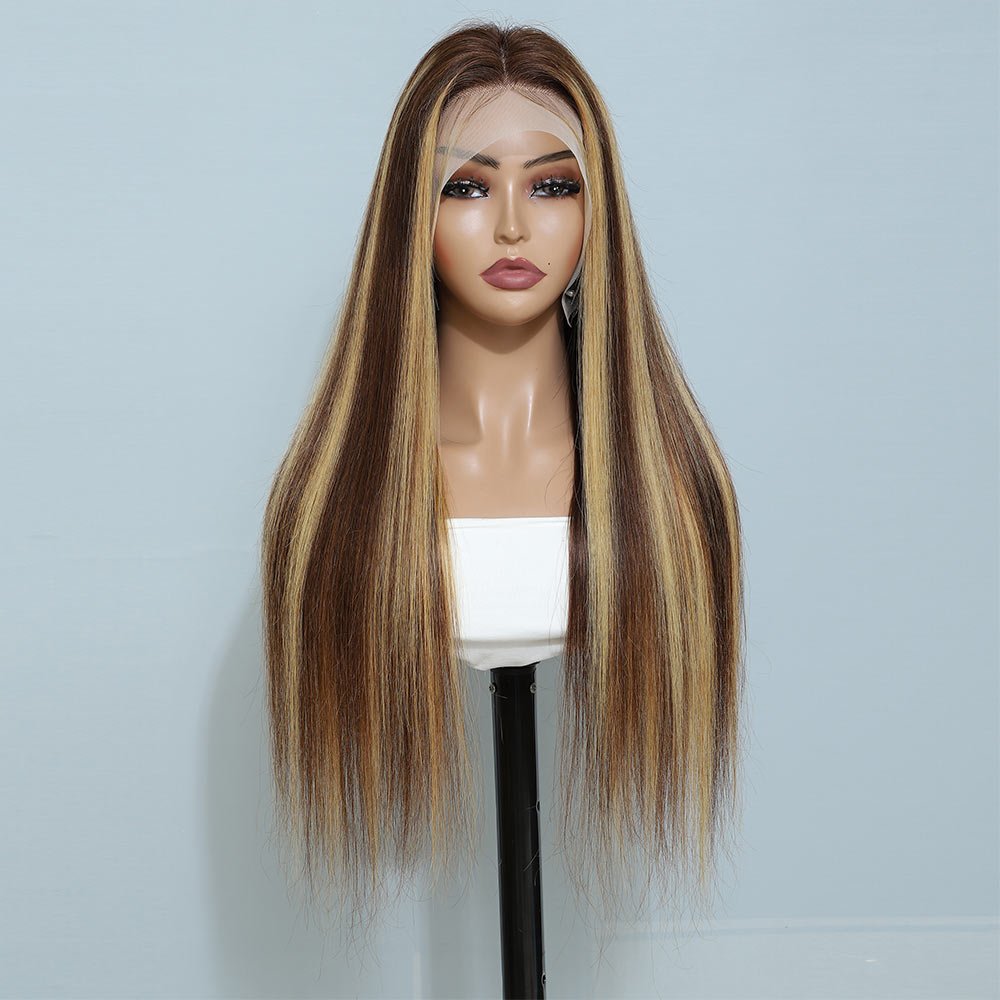 13x4 Lace Frontal Wig 20 Inch Straight #4/27 Colored - Superlovehair