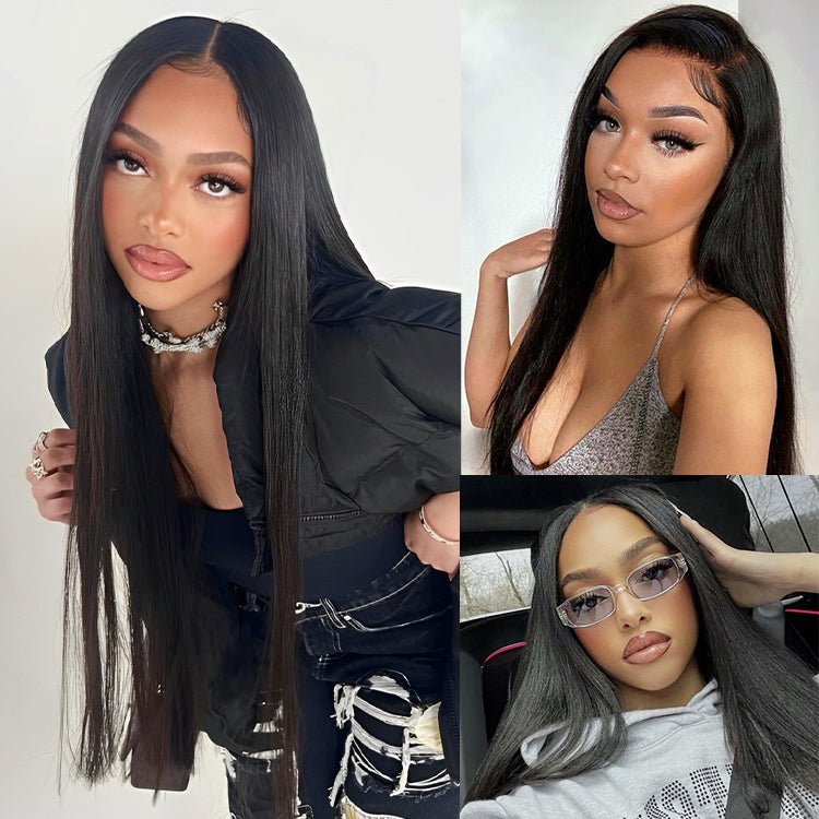 13x6 Staright Lace Frontal Wig Pre Plucked With Baby Hair - Superlovehair