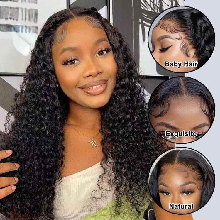 4x4 Lace Closure Water Wave Malaysian Wigs - Superlovehair