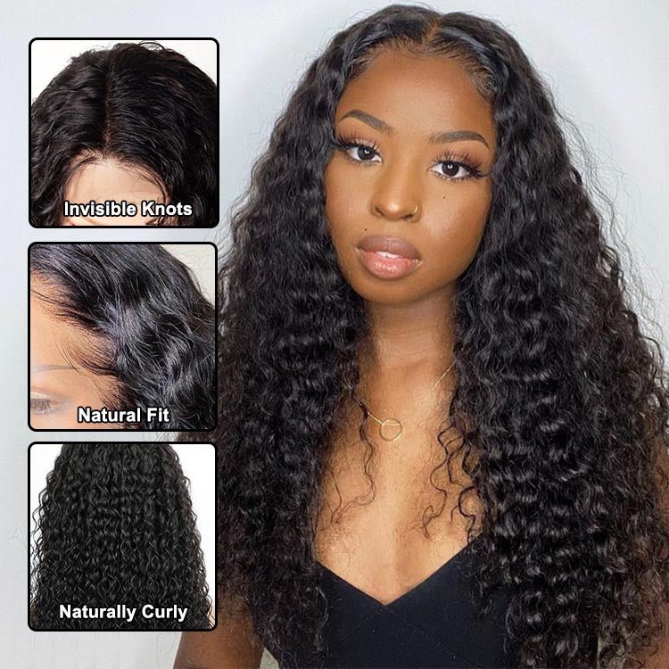 4x4 Lace Closure Water Wave Malaysian Wigs - Superlovehair
