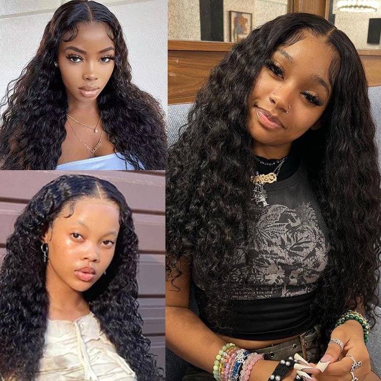 4x4 Lace Closure Water Wave Malaysian Wigs - Superlovehair