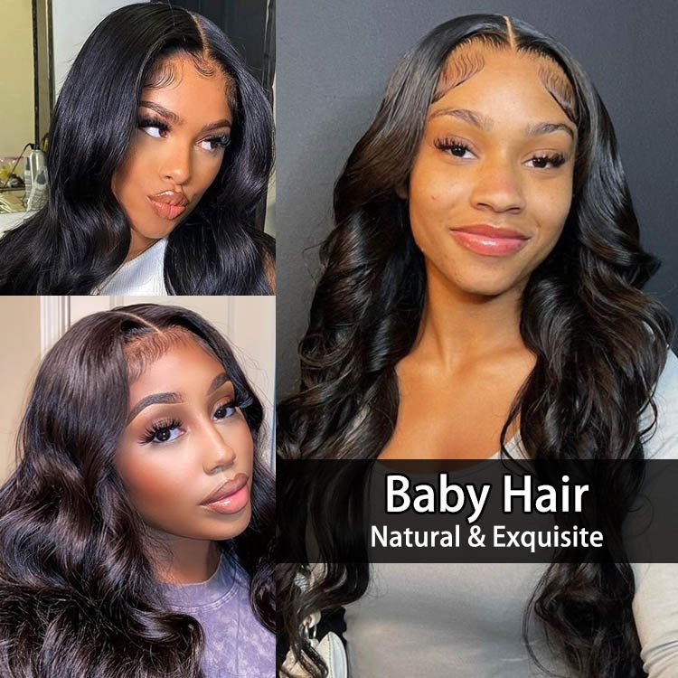 4x4 Lace Closure Wigs Body Wave Human Hair Brazilian 12A Grade Human Hair Wig Swiss Lace wig - Superlovehair
