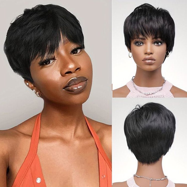 Buy 1 Get 1 Free︱Combo No.2 Razor Cut Pixie Wig And Finger Wave Wig - Superlovehair