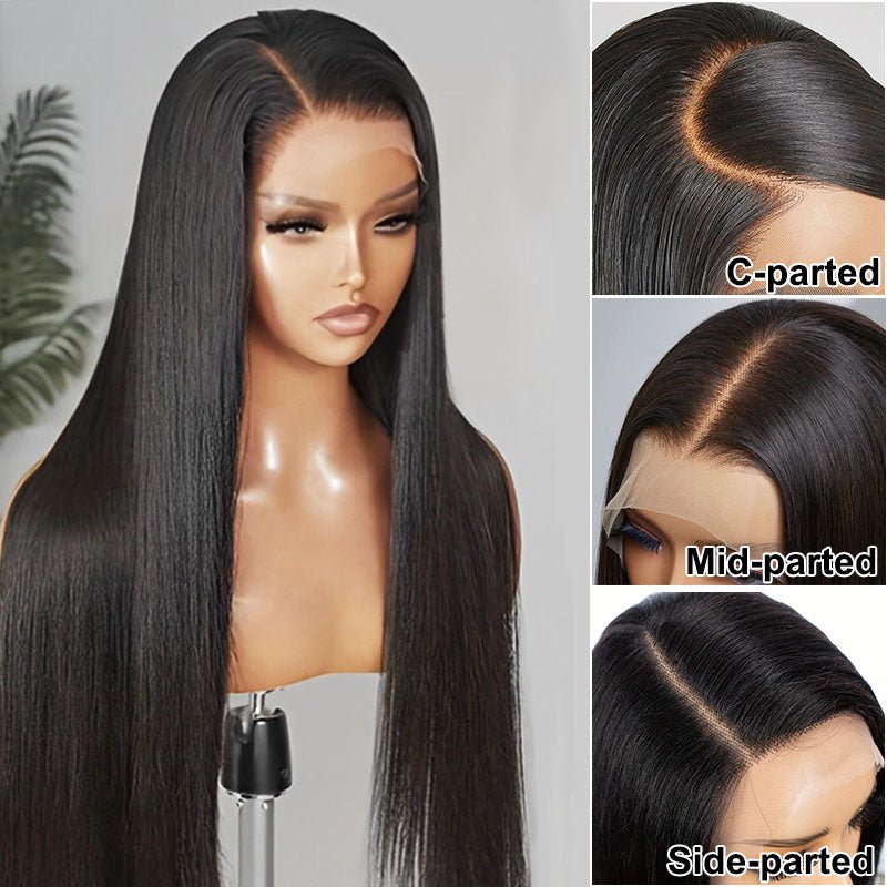 Glueless 13x4 HD Transparent Lace Frontal Straight Wigs For Women - Superlovehair
