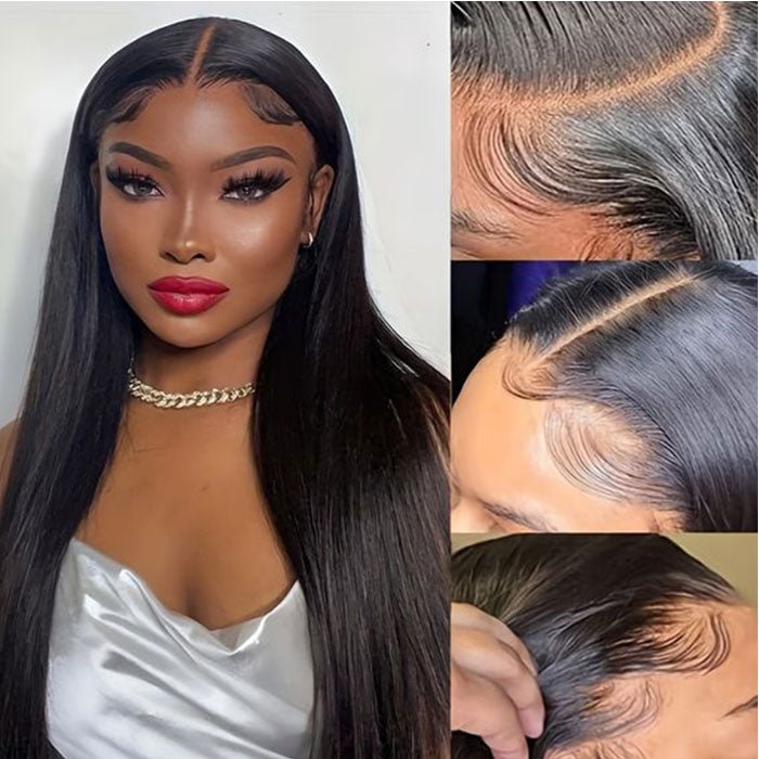 Glueless 13x6 HD Transparent Lace Frontal Straight Wigs - Superlovehair