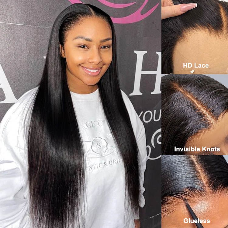 Outre 13x6 Hd Transparent Lace Frontal Wig - Maximina Glueless 13x6 HD Transparent Lace Frontal Straight Wigs - Superlovehair