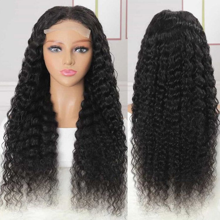 Glueless 4x4 Lace Closure Deep Wave 100% Malaysian Wig - Superlovehair