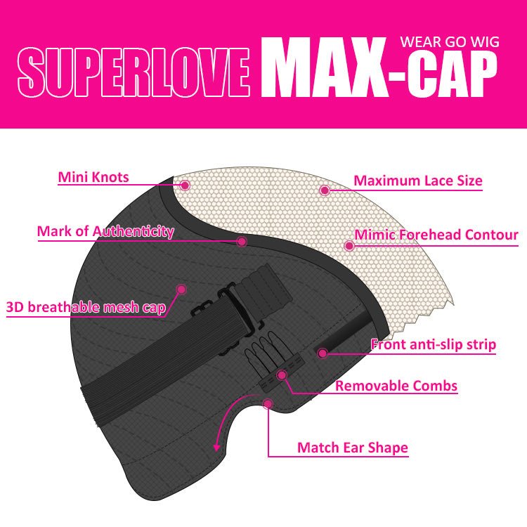 Glueless Max - cap Super Double Drawn 5X5 Straight BOB Wig 250% density - Superlovehair