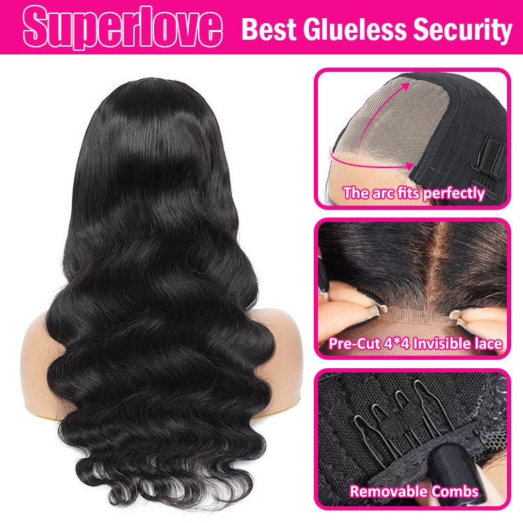 Glueless Max - cap Superlove Wear Go Pre - Cut 20 inch Body Wig - Superlovehair