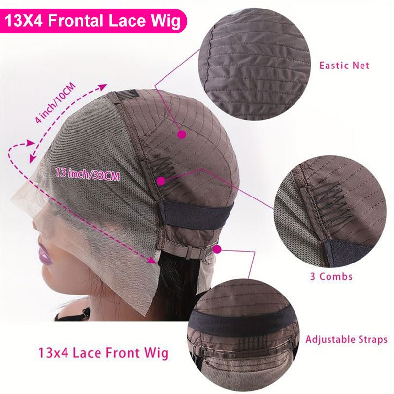 Lightning Deal 13x4 Full Frontal Straight Bob Wig - Superlovehair