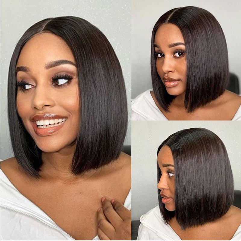 Lightning Deal 13x4 Full Frontal Straight Bob Wig - Superlovehair