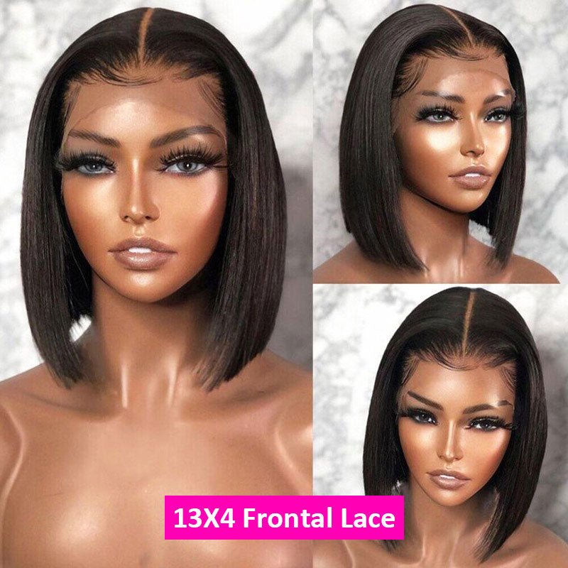 Lightning Deal 13x4 Full Frontal Straight Bob Wig - Superlovehair