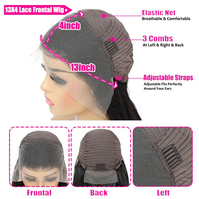 Lightning Deal 13x4 Lace Frontal Wigs Straight Hair - Superlovehair