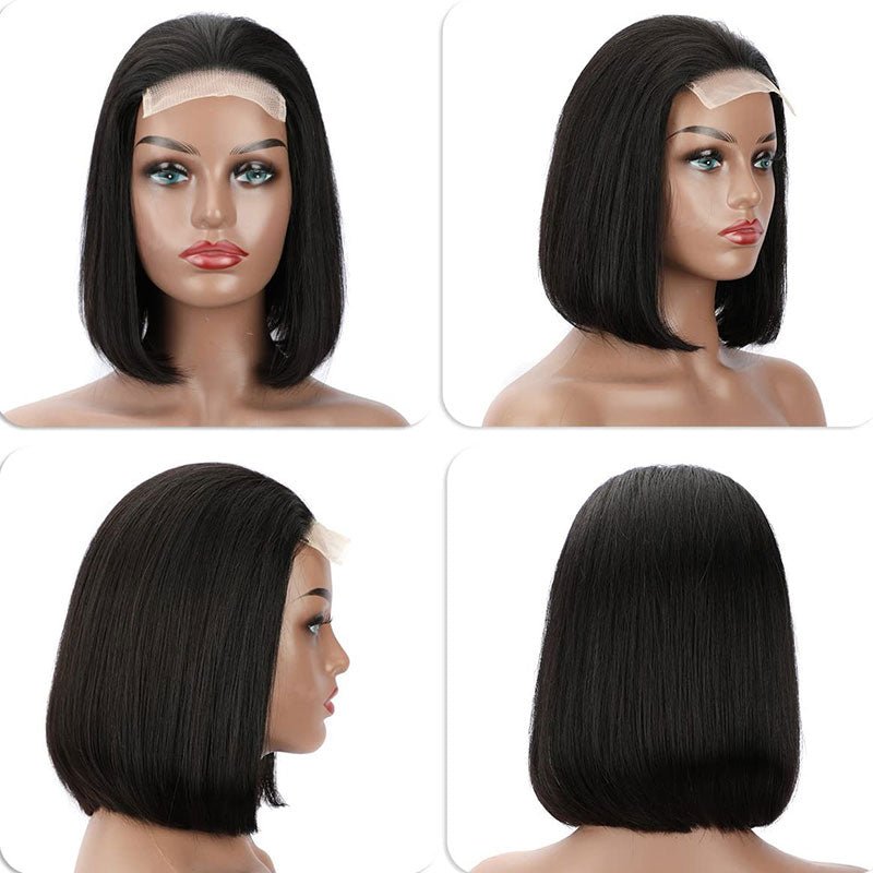 Lightning Deal 4x4 Lace Closure Bob Straight Wig - Superlovehair