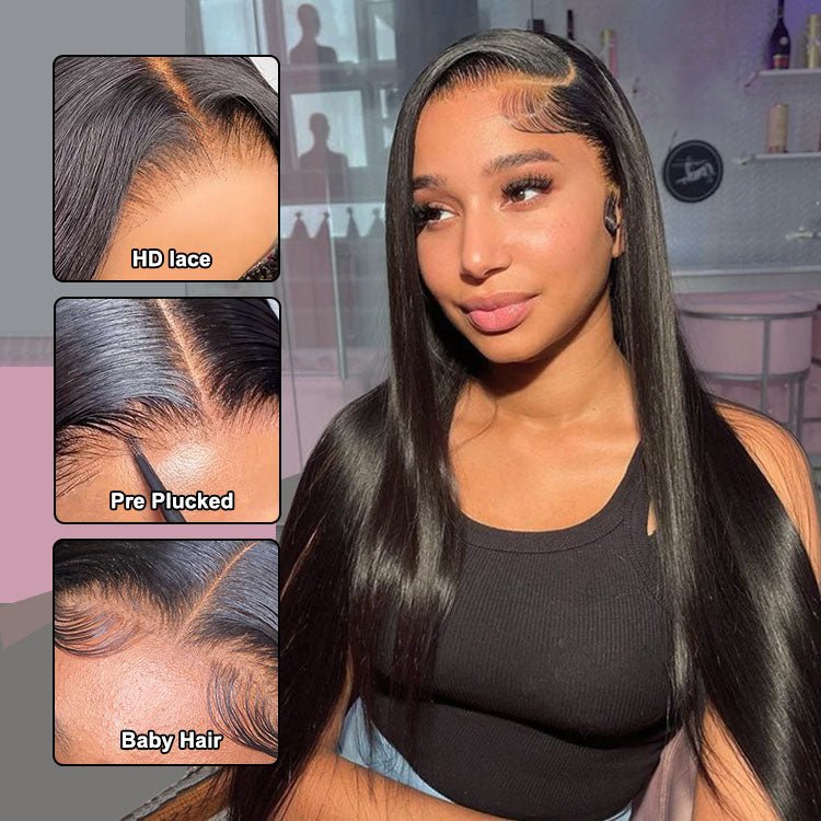 ReadytoGo 13x6 HD Transparent Lace Frontal Straight Wigs - Superlovehair