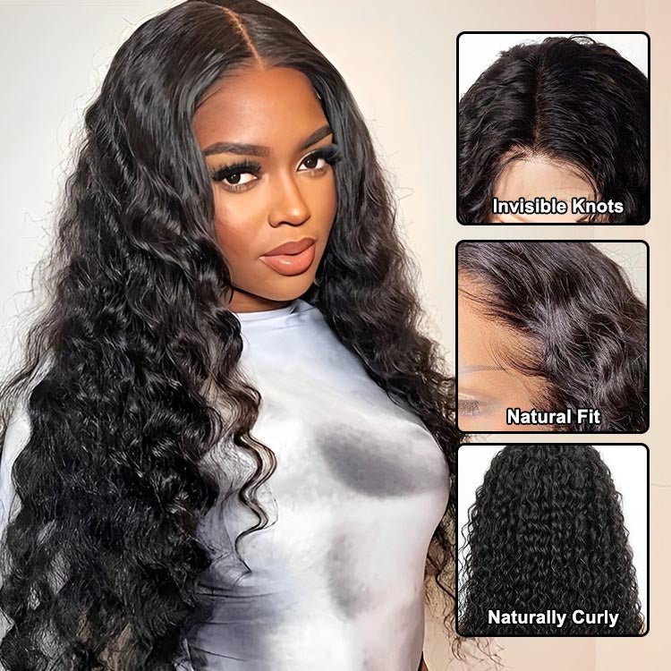 ReadytoGo Glueless 4x4 Lace Closure Water Wig - Superlovehair