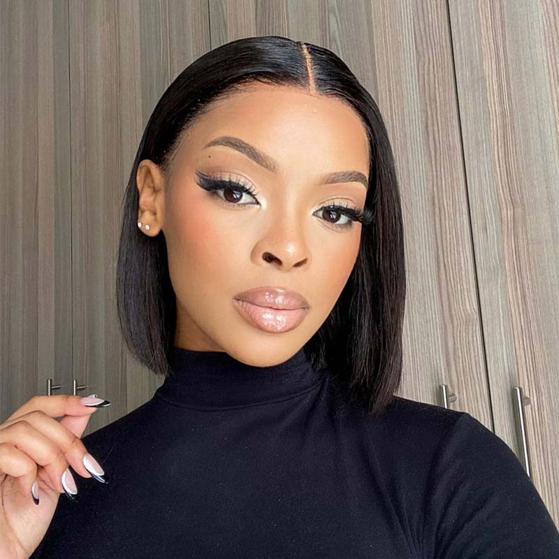 Super double drawn 13x4 Lace Bob Wig - Superlovehair