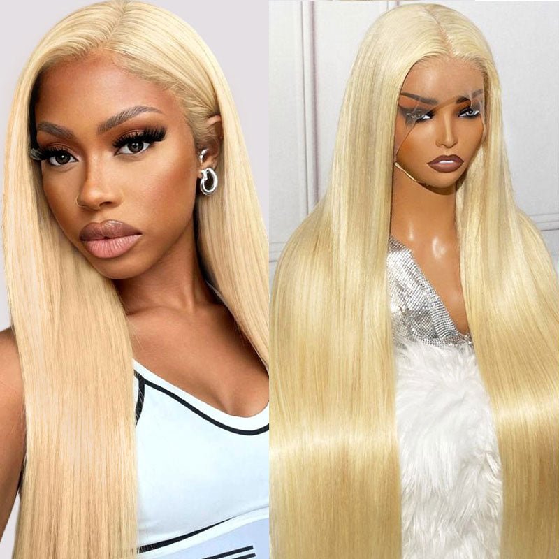 Superlove Blonde 613 Wig 13X4 T Lace Front Wig Straight Human Brazilian Hair - Superlovehair