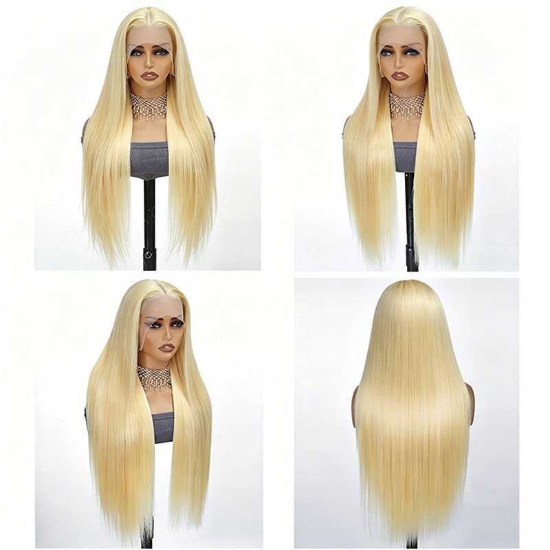 Superlove Blonde 613 Wig 13X4 T Lace Front Wig Straight Human Brazilian Hair - Superlovehair