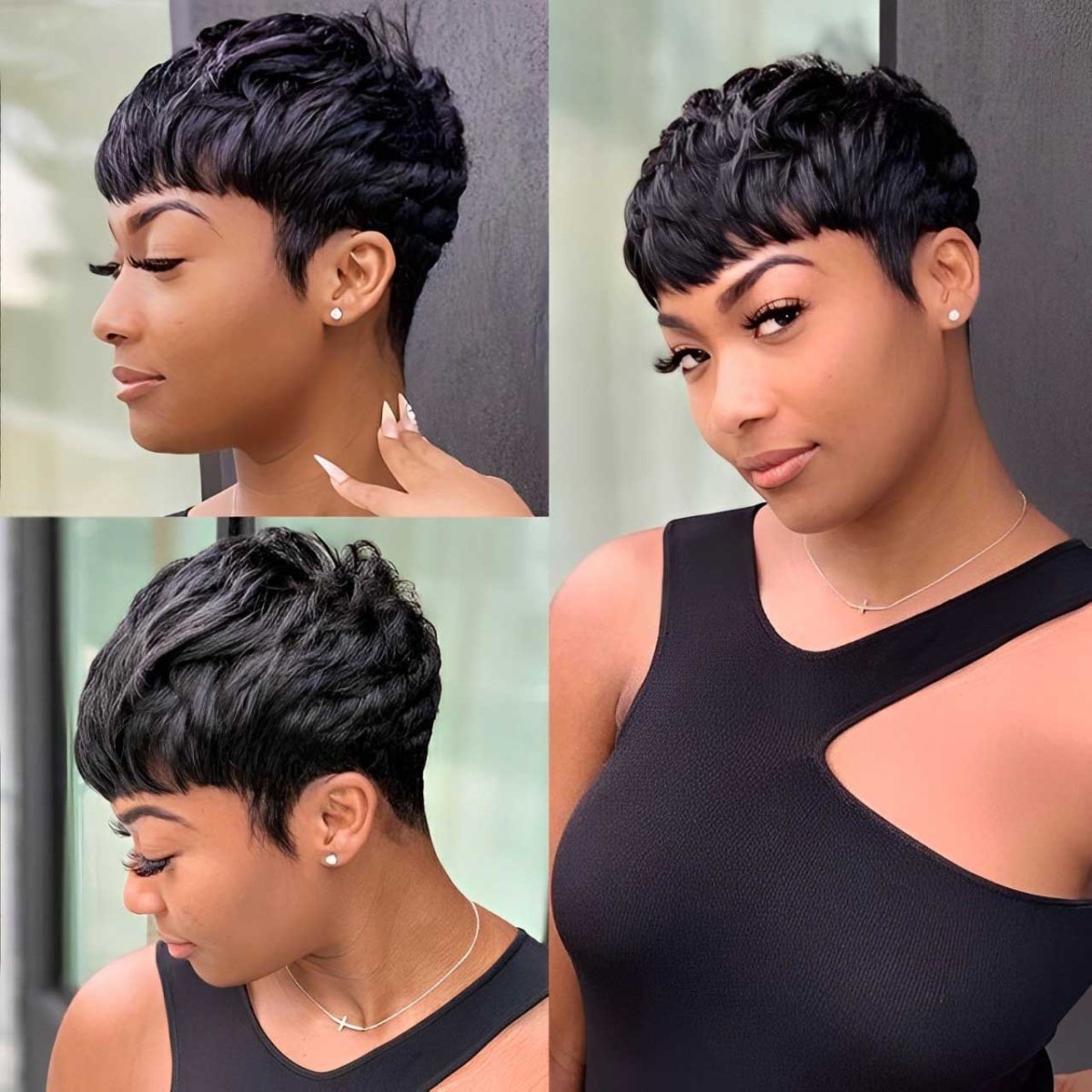 Superlove Glueless Pixie Cut Human Hair Wig Hot Boss Lady Short Wig - Superlovehair