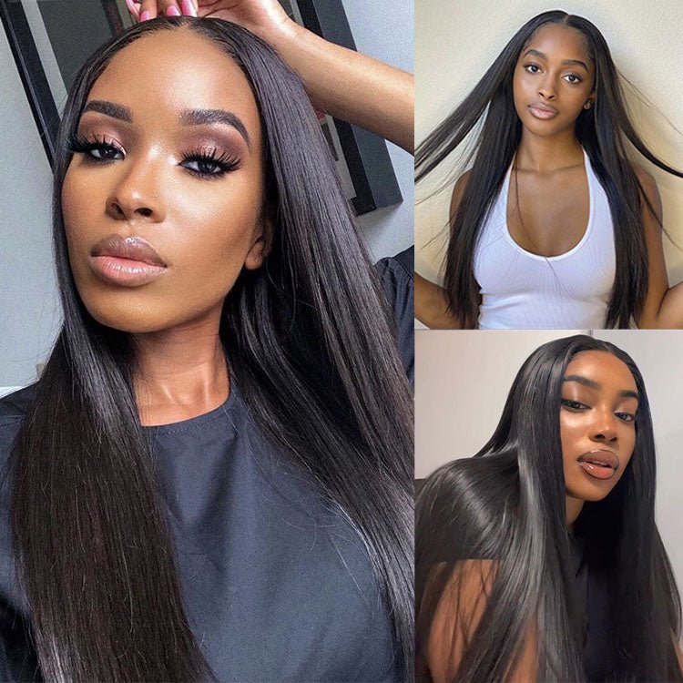 Superlove Hair 20 inch Glueless 5x5 Lace Closure Straight Invisible Knots Natural Virgin hair - Superlovehair