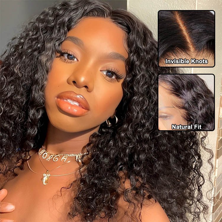 WearGo Glueless 4x4 Lace Closure Water Bob Wig - Superlovehair