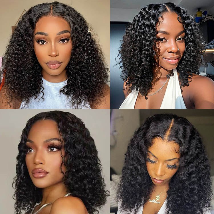 WearGo Glueless 4x4 Lace Closure Water Bob Wig - Superlovehair