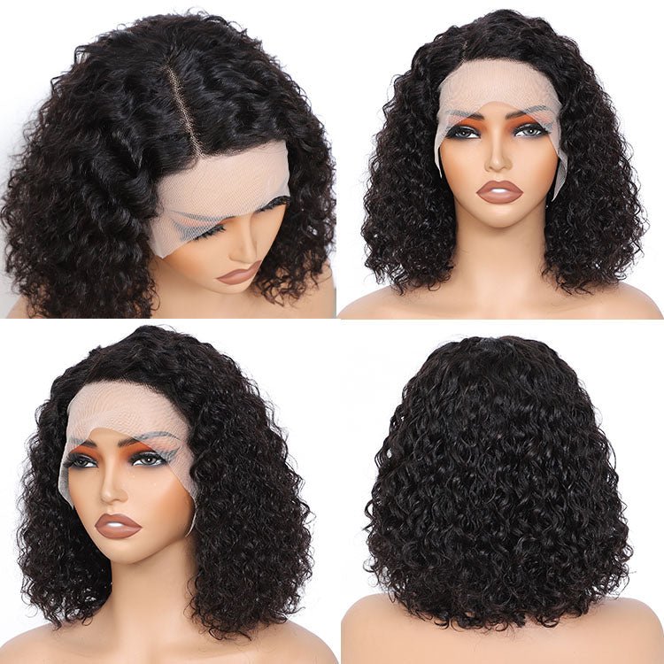 Worth Having-Superlove 12 Inch Glueless Water HD lace human hair Anti-slip tape breathable Cap bob wig - Superlovehair