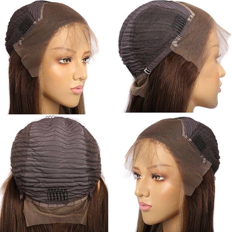 13x4 Lace Frontal Wig 20 Inch Straight #4/27 Colored - Superlovehair