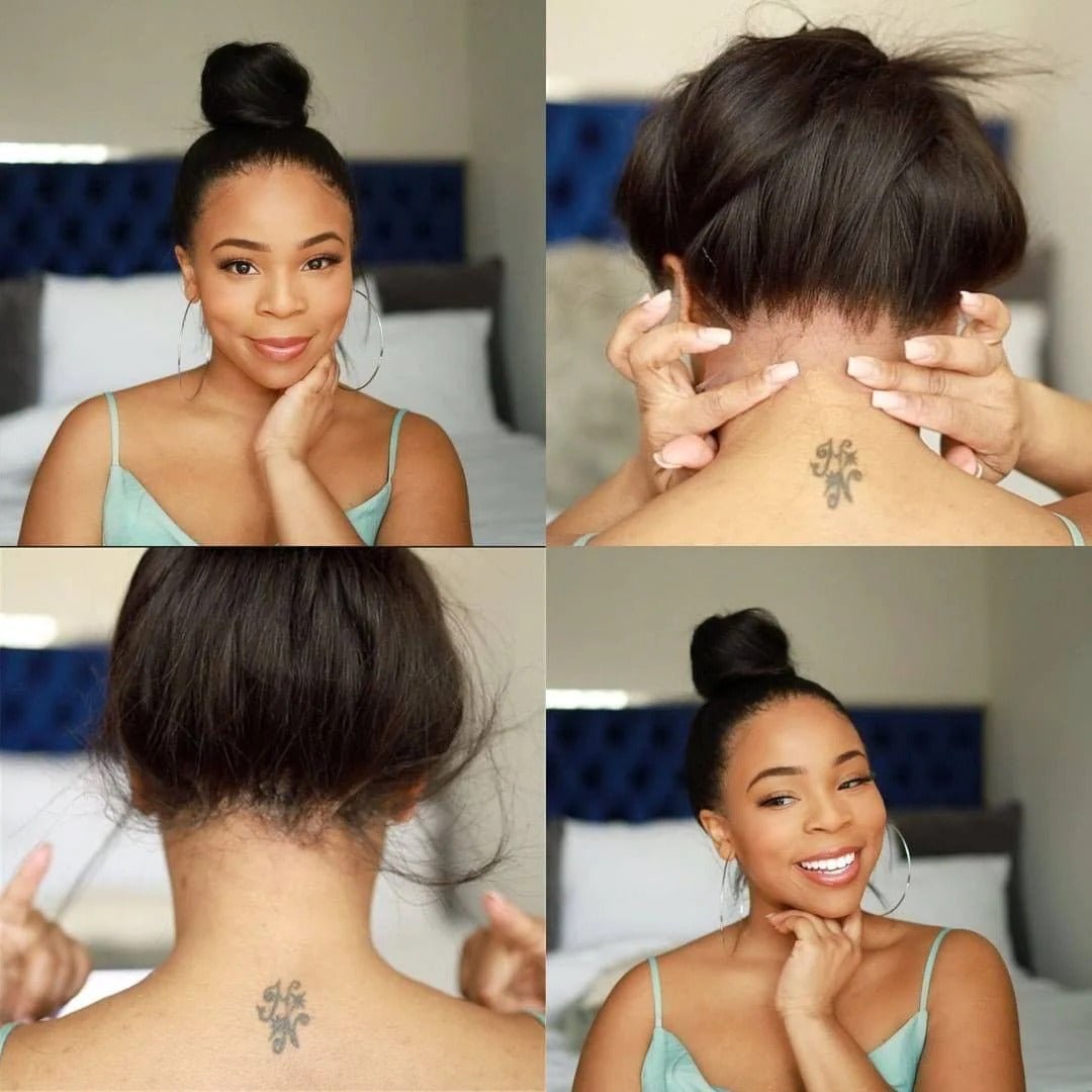 360 Full Lace Front Wig Silky Straight Brazilain Human Hair - Superlovehair