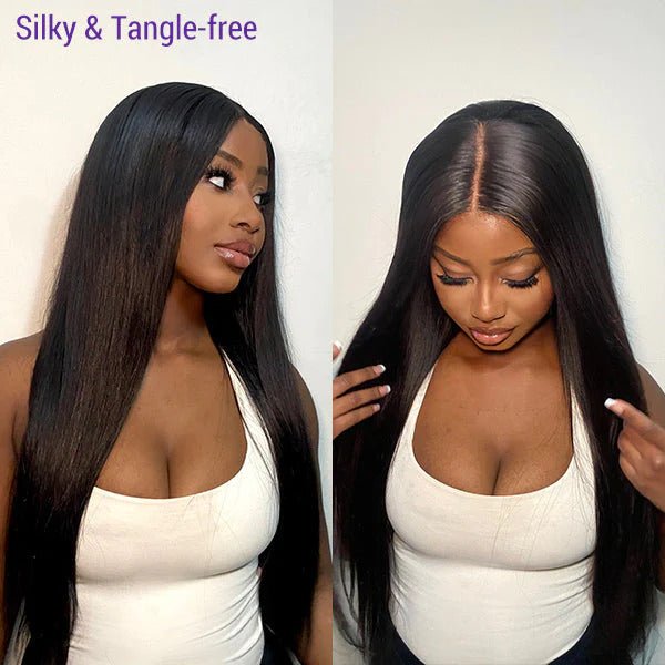 360 Full Lace Front Wig Silky Straight Brazilain Human Hair - Superlovehair