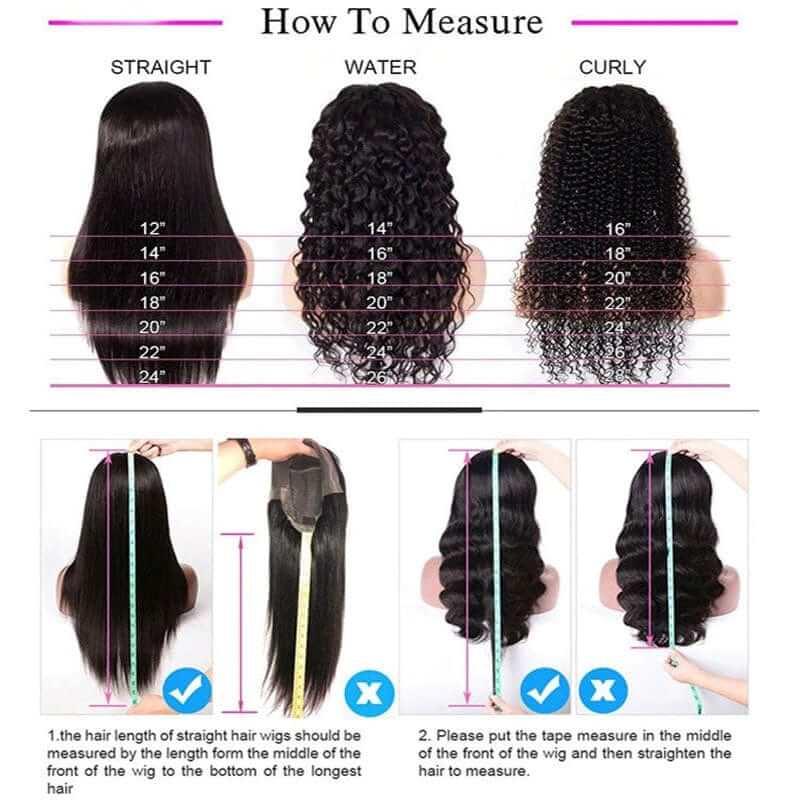 4x4 HD Transparent Lace Closure Deep Wave Wigs With Baby Hair - Superlovehair