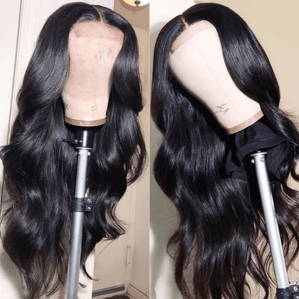 4x4 Lace Closure Wigs Body Wave Human Hair Brazilian 12A Grade Human Hair Wig Swiss Lace wig - Superlovehair