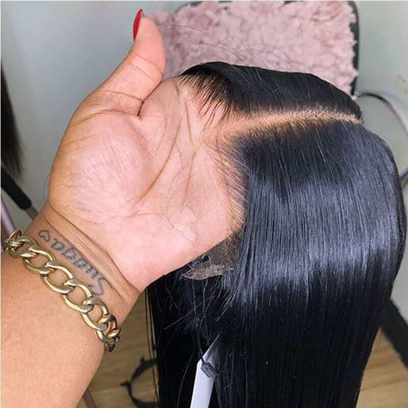 5X5 Pre Plucked Monglian Human Virgin Hair Lace Closure With Baby Hair - Superlovehair