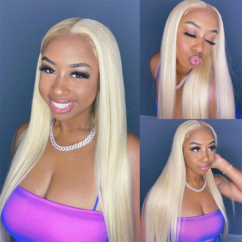 Blonde 613 Lace Front Wig 13X4 Ear to Ear Lace Wig Straight Human Hair Superlove Hair - Superlovehair