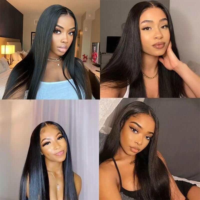 T part Lace Closure Body Wave/Straight Peruvian Human Hair Middle