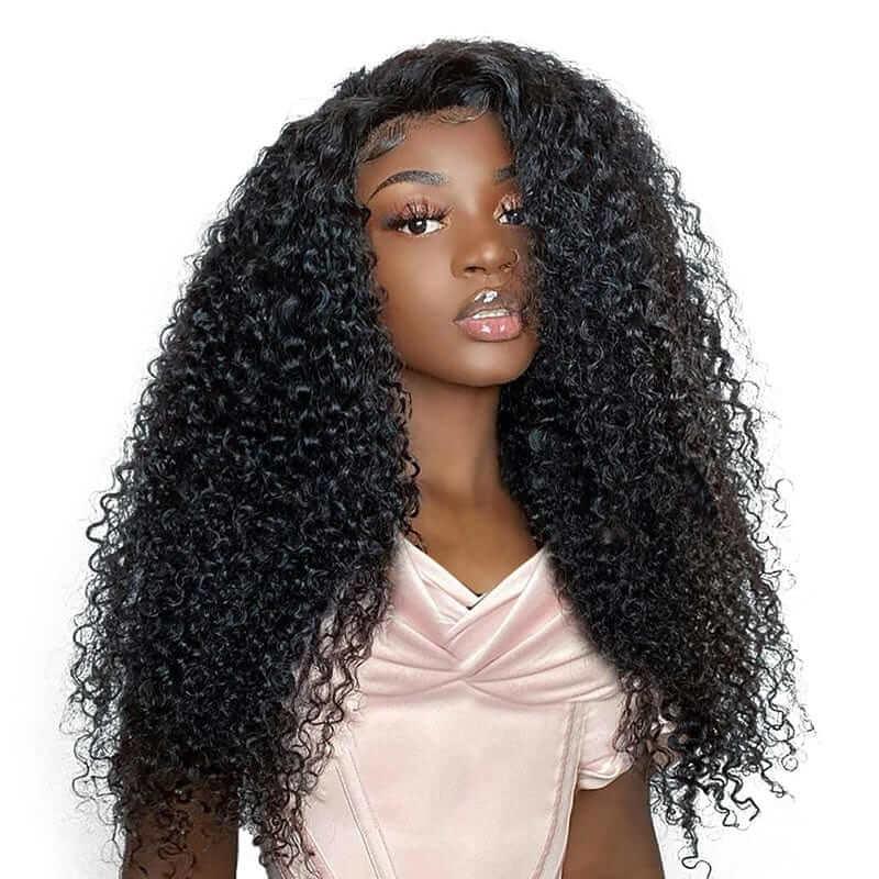 Curly Indian Human Hair Wig 4x4 HD Transparent Lace Wigs for Women - Superlovehair