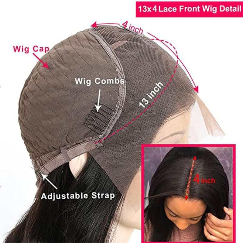 Glueless 13x4 HD Transparent Water Wave Frontal Wig with Baby Hair - Superlovehair