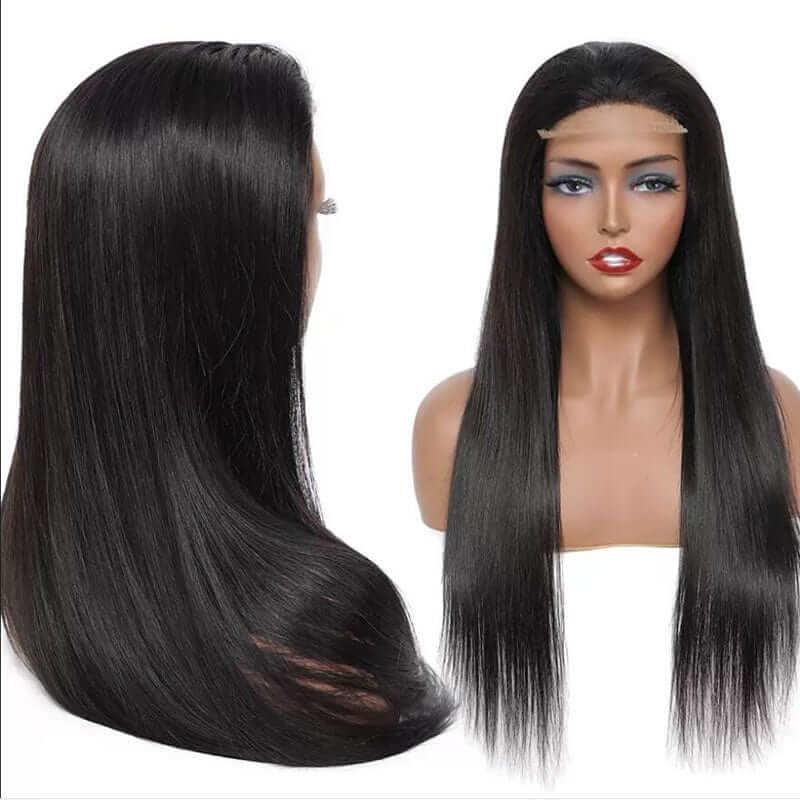 Glueless 4×4 Lace Closure Silk Straight Human Hair Peruvian Hair Wig - Superlovehair