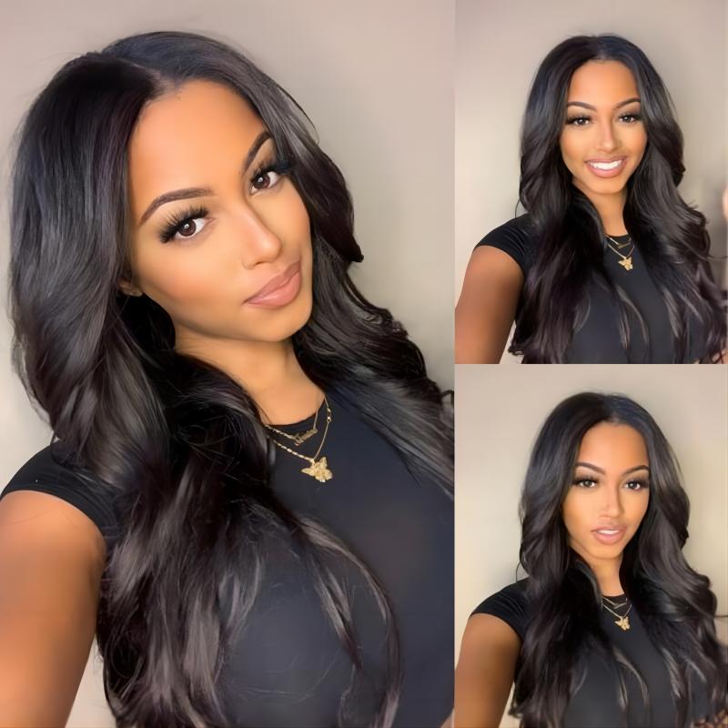 Glueless 4x4 HD Transparent Lace Closure Body Wave Wigs - Superlovehair