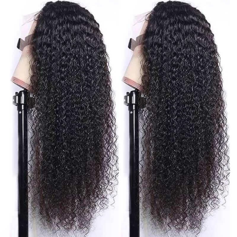 Glueless 4x4 HD Transparent Lace Closure Curly Wig - Superlovehair