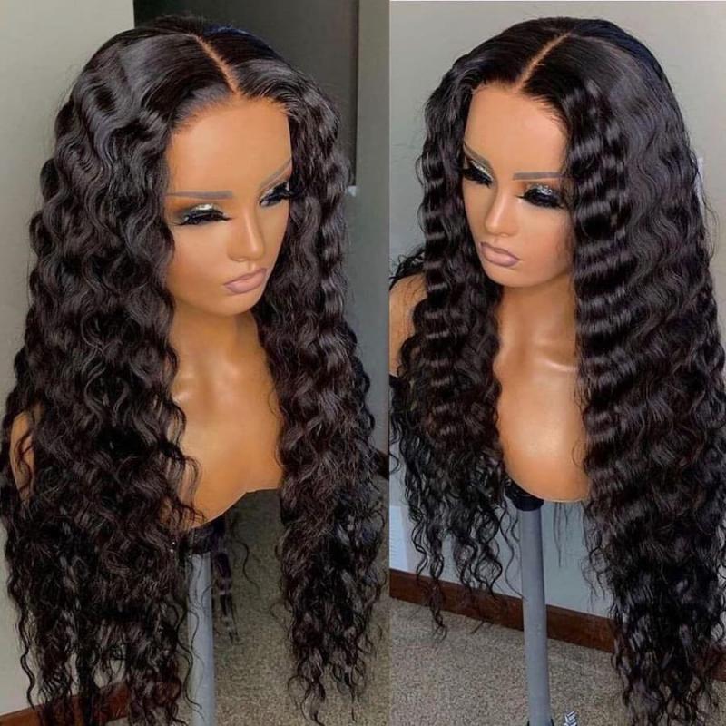 Glueless 4X4 Lace Closure Deep Wave 100% Remy Wig - Superlovehair