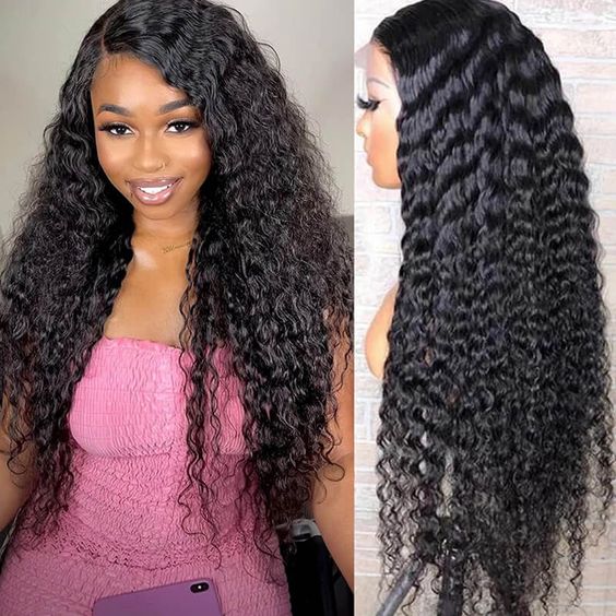 Glueless 4X4 Lace Closure Deep Wave 100% Remy Wig - Superlovehair