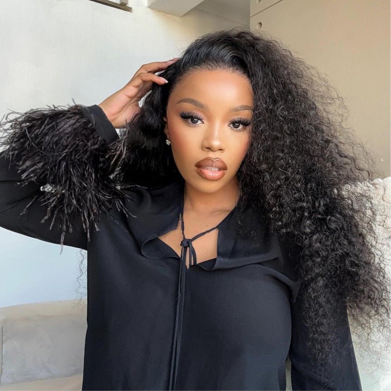 Glueless Water Wave 13x4 Frontal Lace Wig Full Volume 100% Human Hair - Superlovehair