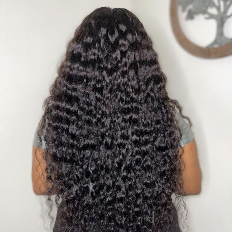 Glueless Water Wave 13x4 Frontal Lace Wig Full Volume 100% Human Hair - Superlovehair